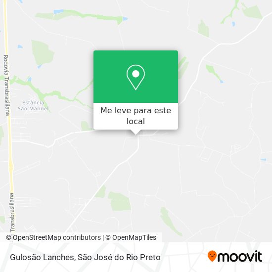 Gulosão Lanches mapa