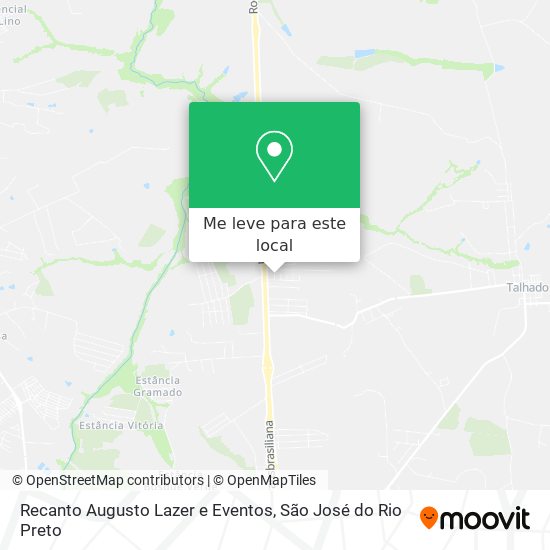 Recanto Augusto Lazer e Eventos mapa