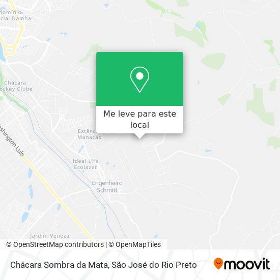 Chácara Sombra da Mata mapa