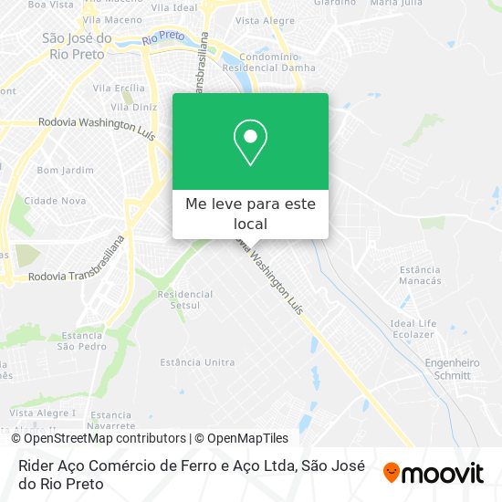 Rider Aço Comércio de Ferro e Aço Ltda mapa