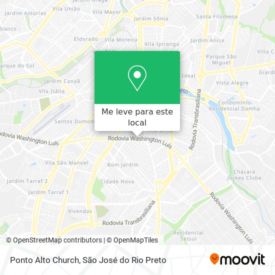 Ponto Alto Church mapa