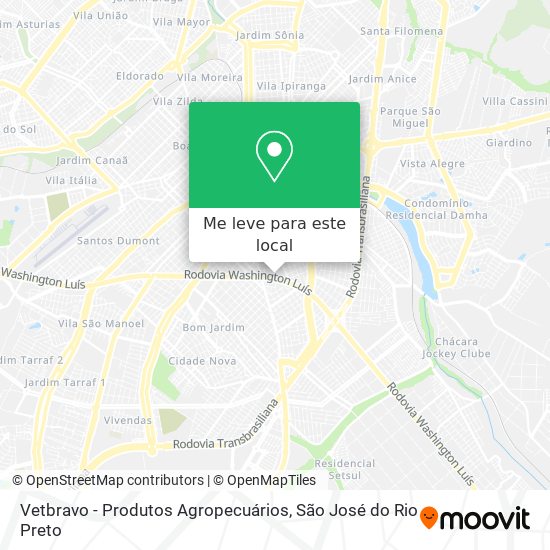 Vetbravo - Produtos Agropecuários mapa