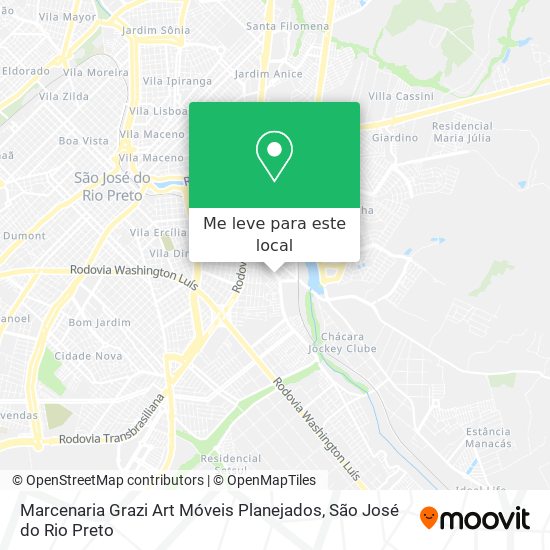 Marcenaria Grazi Art Móveis Planejados mapa