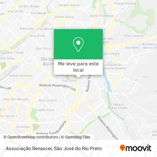 Associação Renascer mapa