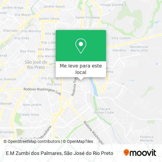 E.M Zumbi dos Palmares mapa