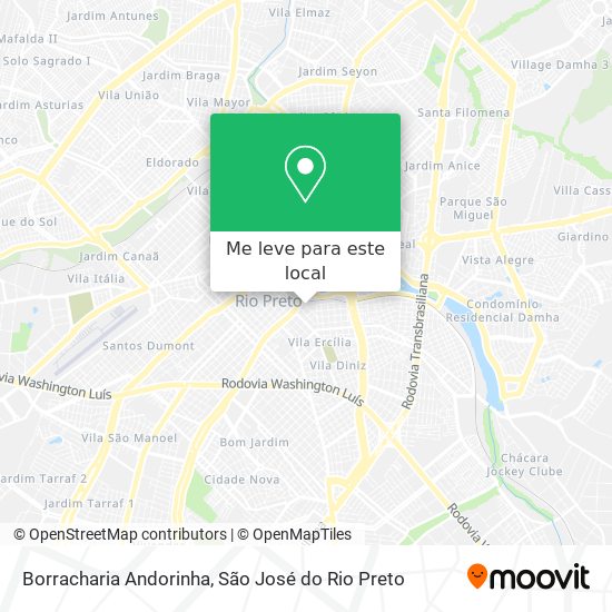 Borracharia Andorinha mapa