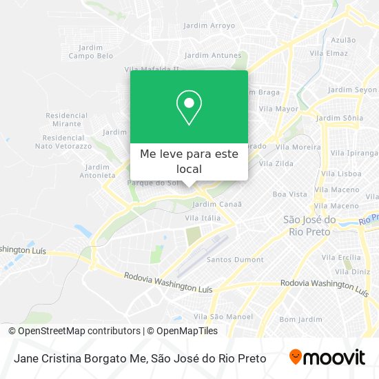 Jane Cristina Borgato Me mapa