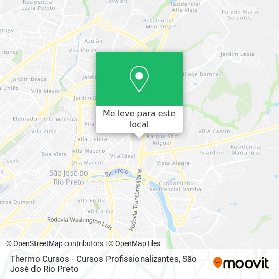 Thermo Cursos - Cursos Profissionalizantes mapa