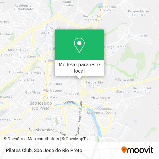 Pilates Club mapa
