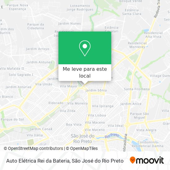 Auto Elétrica Rei da Bateria mapa