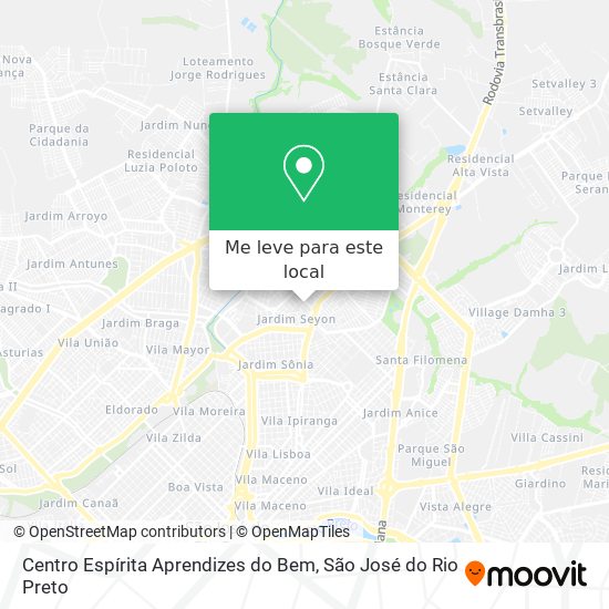 Centro Espírita Aprendizes do Bem mapa