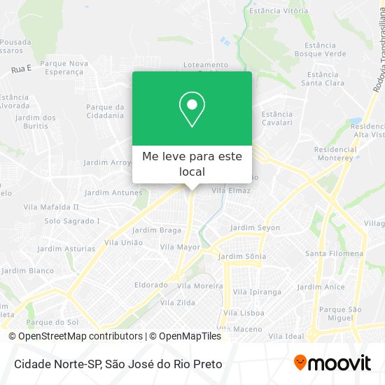 Cidade Norte-SP mapa