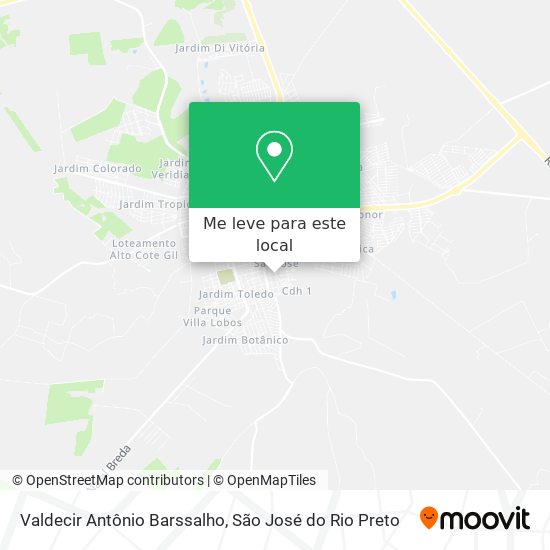 Valdecir Antônio Barssalho mapa