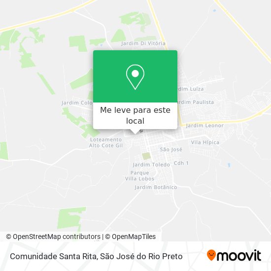 Comunidade Santa Rita mapa