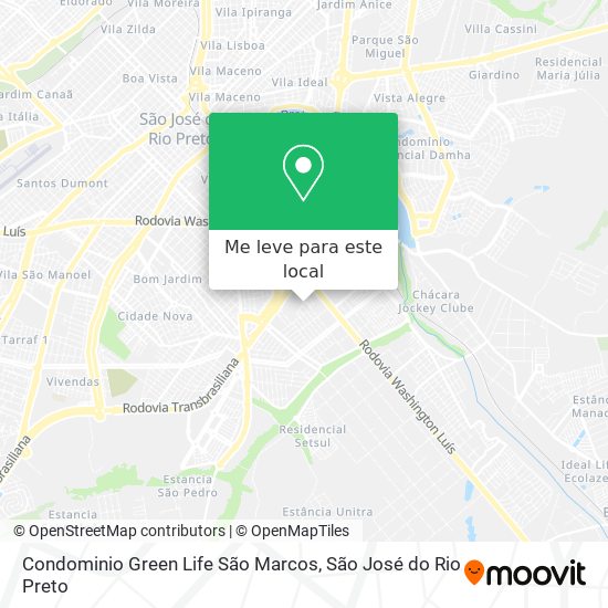 Condominio Green Life São Marcos mapa
