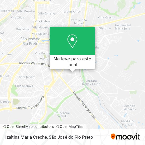 Izaltina Maria Creche mapa