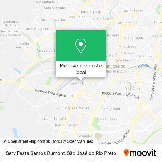 Serv Festa Santos Dumont mapa
