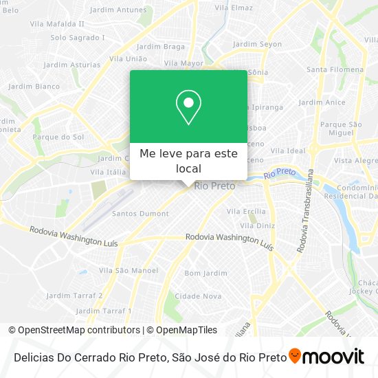 Delicias Do Cerrado Rio Preto mapa