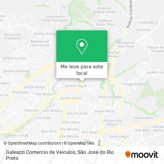 Galeazzi Comercio de Veiculos mapa