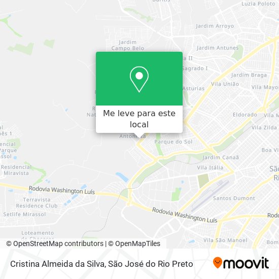 Cristina Almeida da Silva mapa