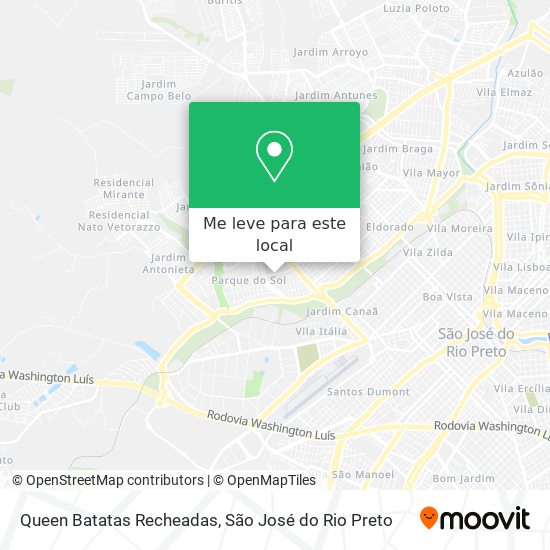 Queen Batatas Recheadas mapa