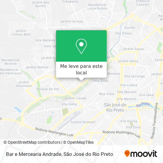 Bar e Mercearia Andrade mapa