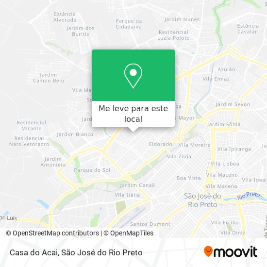 Casa do Acai mapa