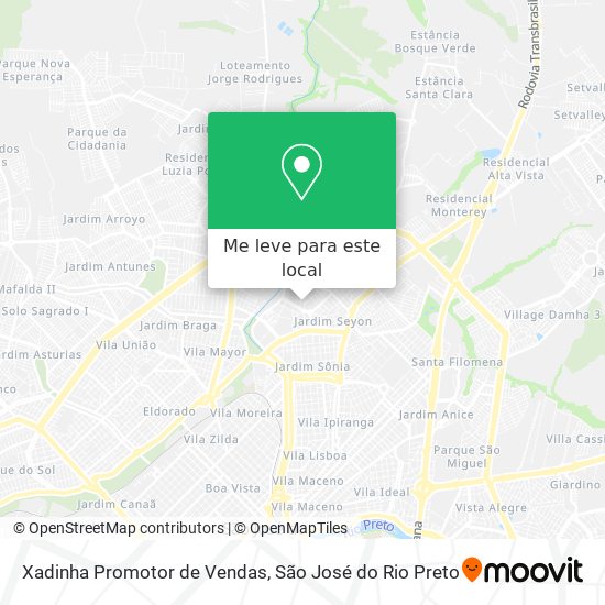 Xadinha Promotor de Vendas mapa