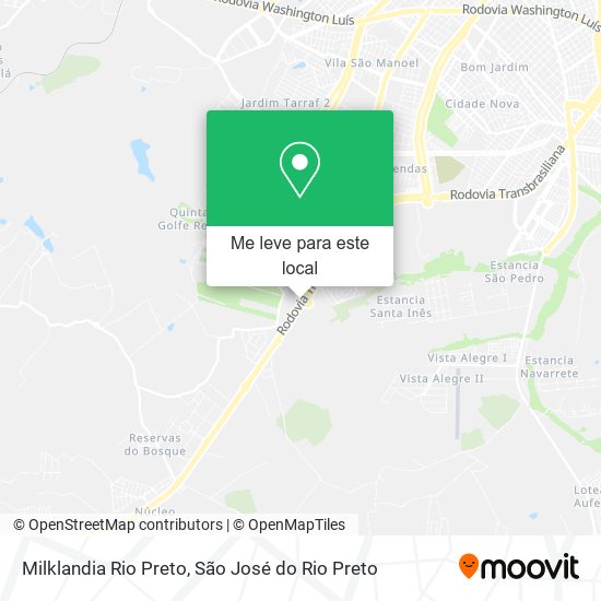 Milklandia Rio Preto mapa