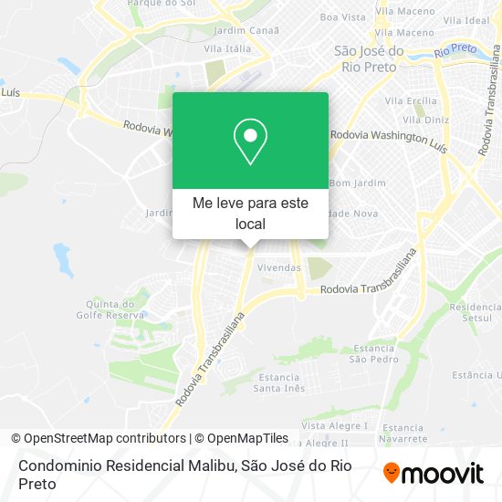 Condominio Residencial Malibu mapa