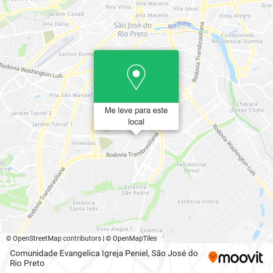 Comunidade Evangelica Igreja Peniel mapa