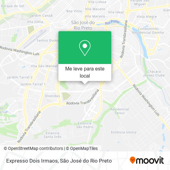 Expresso Dois Irmaos mapa