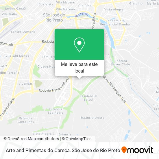 Arte and Pimentas do Careca mapa