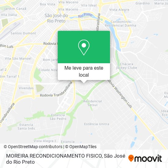 MOREIRA RECONDICIONAMENTO FISICO mapa