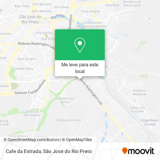 Cafe da Estrada mapa