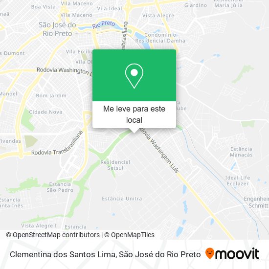 Clementina dos Santos Lima mapa