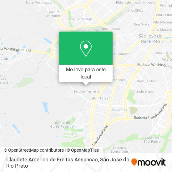 Claudete Americo de Freitas Assuncao mapa