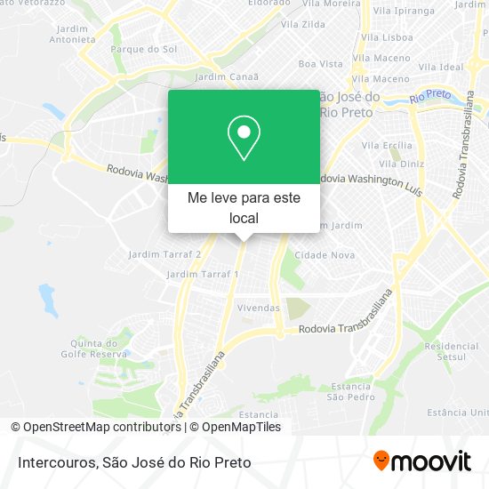 Intercouros mapa
