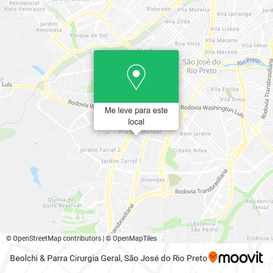 Beolchi & Parra Cirurgia Geral mapa