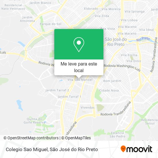 Colegio Sao Miguel mapa