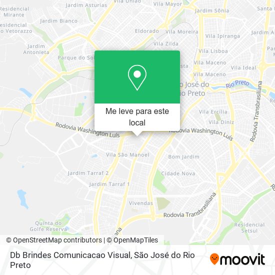 Db Brindes Comunicacao Visual mapa