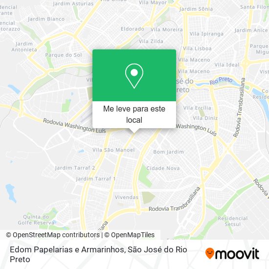 Edom Papelarias e Armarinhos mapa