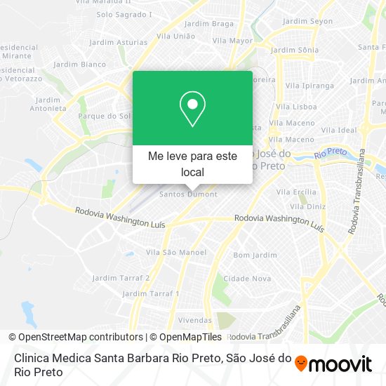 Clinica Medica Santa Barbara Rio Preto mapa
