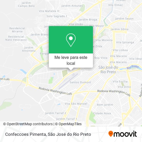 Confeccoes Pimenta mapa