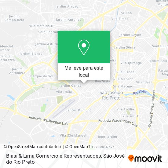 Biasi & Lima Comercio e Representacoes mapa