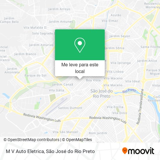 M V Auto Eletrica mapa