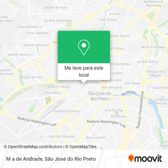 M a de Andrade mapa