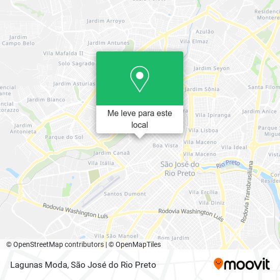 Lagunas Moda mapa