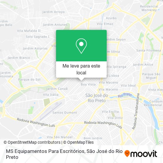 MS Equipamentos Para Escritórios mapa