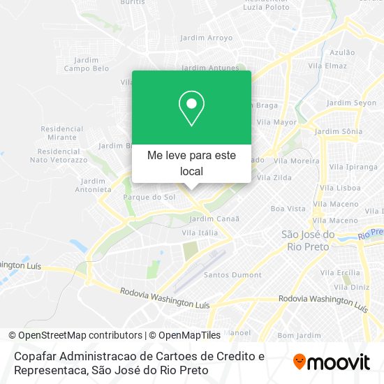 Copafar Administracao de Cartoes de Credito e Representaca mapa